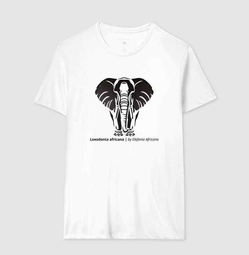Camiseta Animalis Elefante 100% Algodão