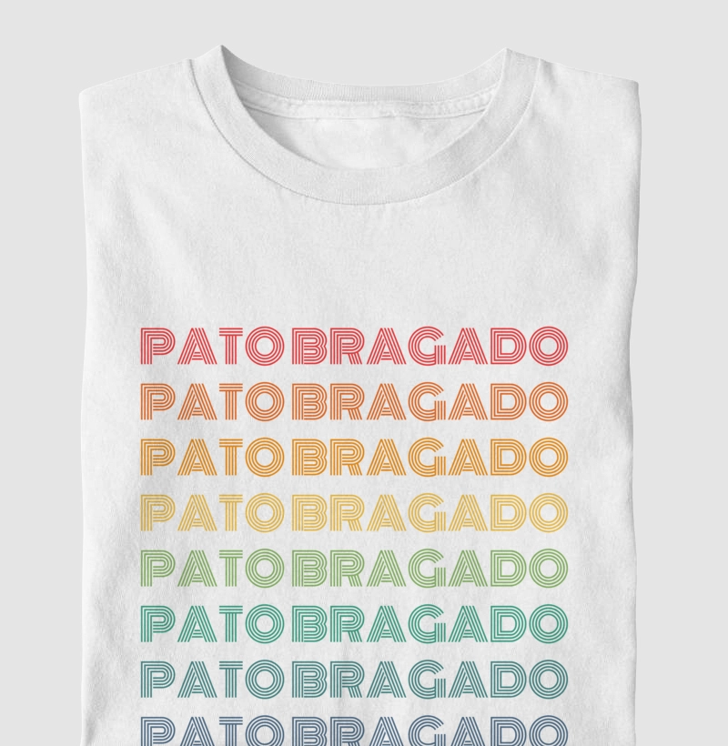Pato Bragado Letreiro Retrô