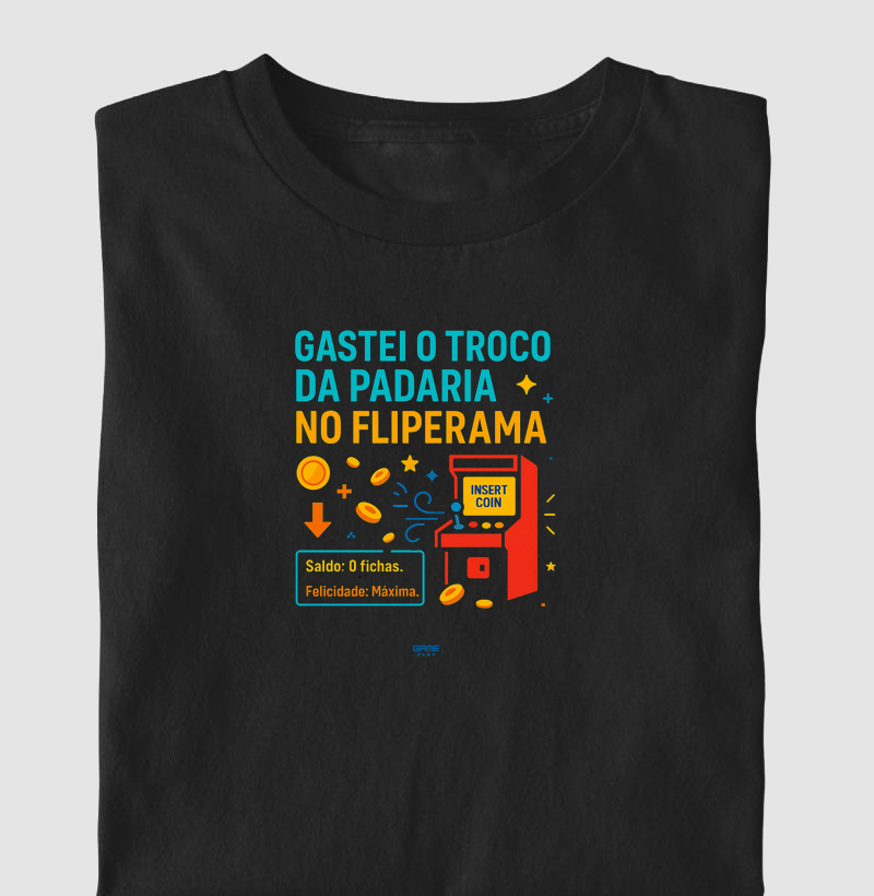 FliPhrase Gastei o Troco da Padaria no Fliperama
