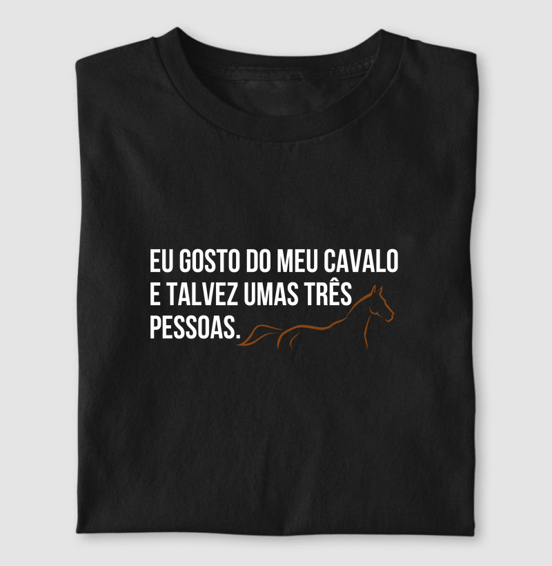 Eu gosto do meu cavalo e mais 3 pessoas 