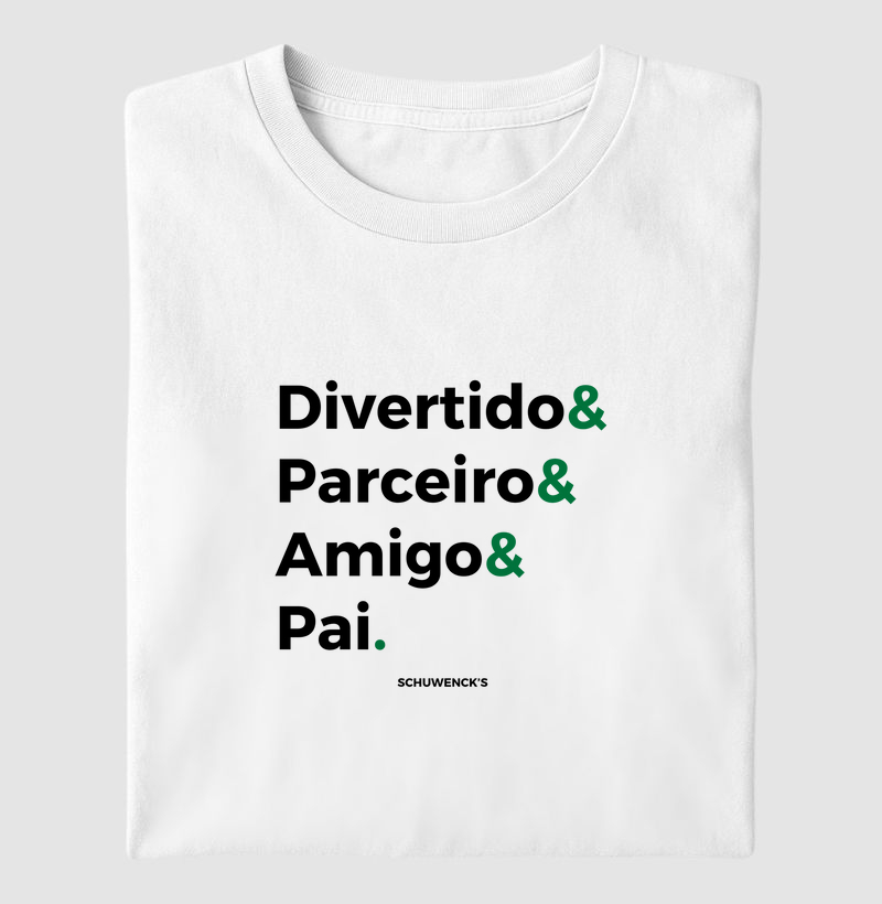 Camisa Dia dos Pais Preto & Verde