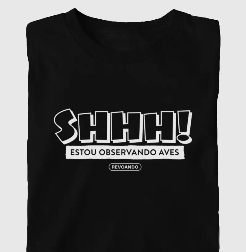 Aves em Texto - Shhh! - Oversized