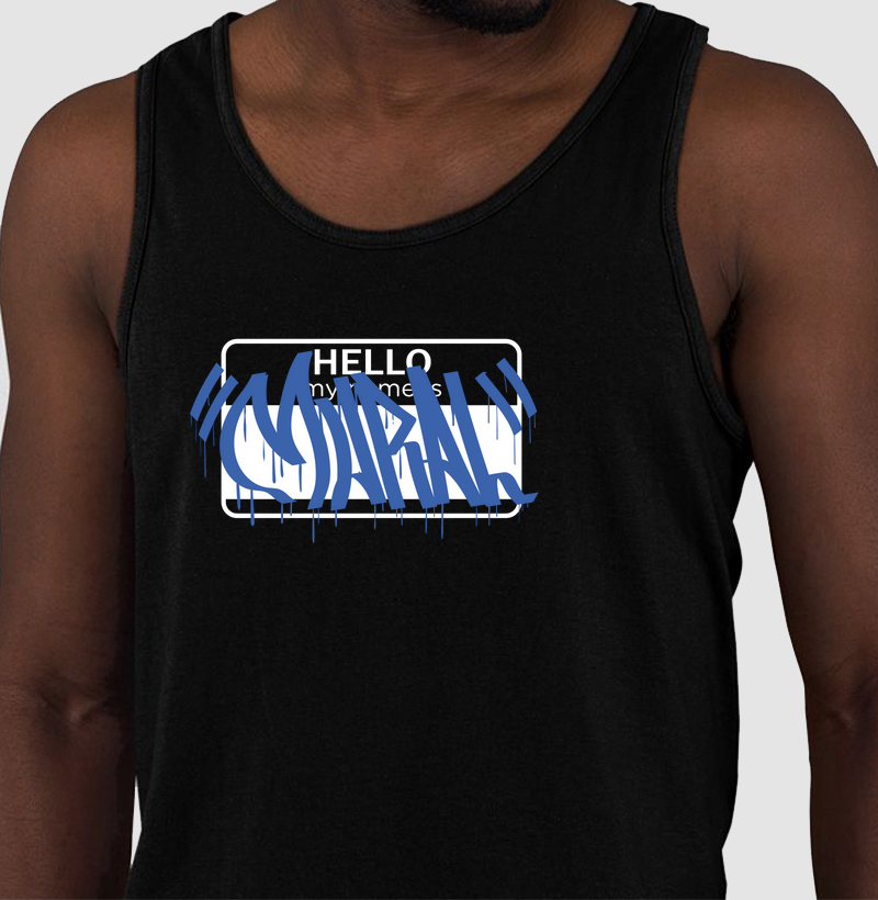 Mural "My Name Is" Azul