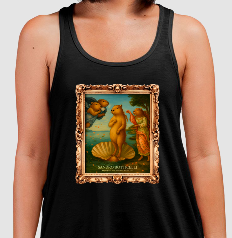 Sandro Botticelli e a capivara "O Nascimento de Vênus"