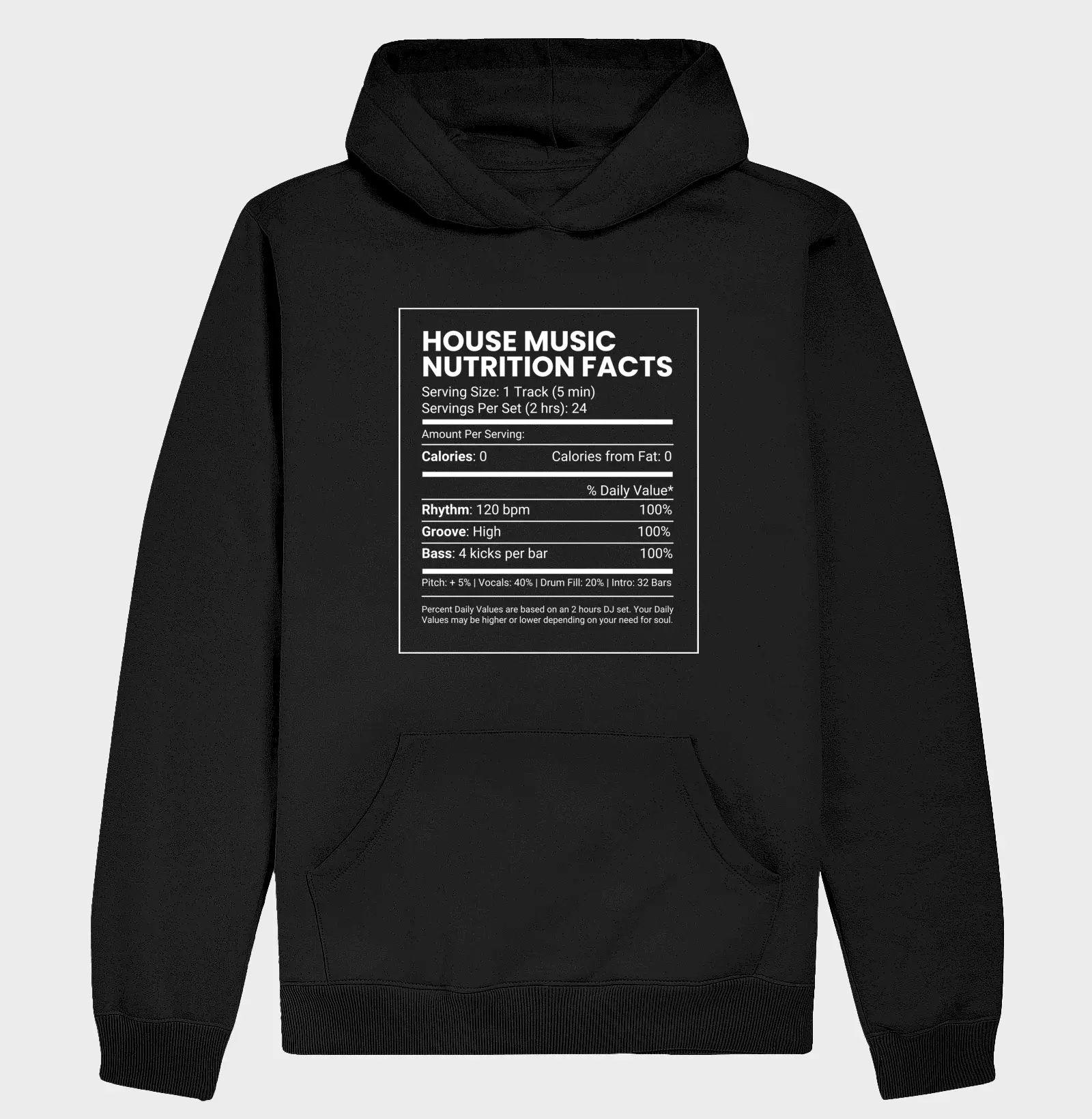 House Music Nutrition Facts
