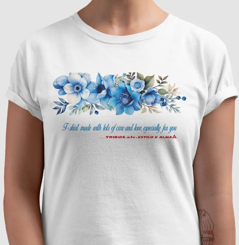 CAMISETA RESERVA.INK MASCULINA E FEMININA TRIBOS.etc ELAS A ROSAS AZUIS