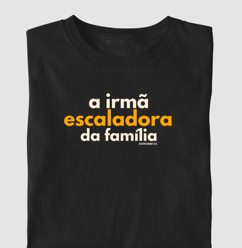 irmã escaladora da família
