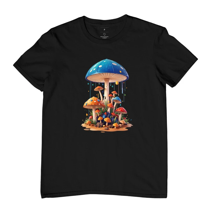 Camiseta Adulta - Cogumelos