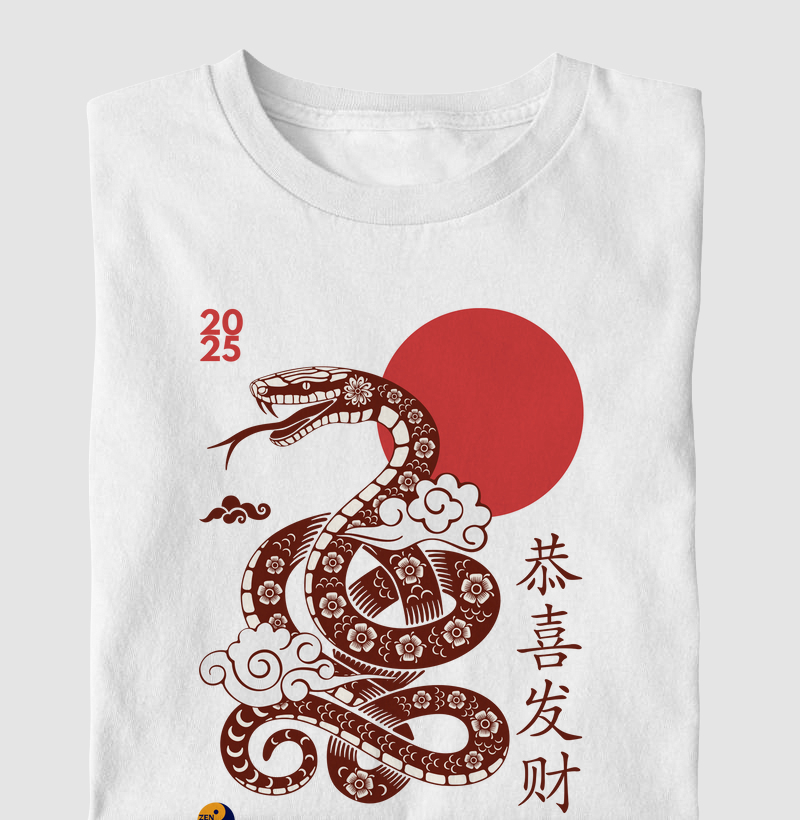 2025 Ano da Serpente - em vermelho