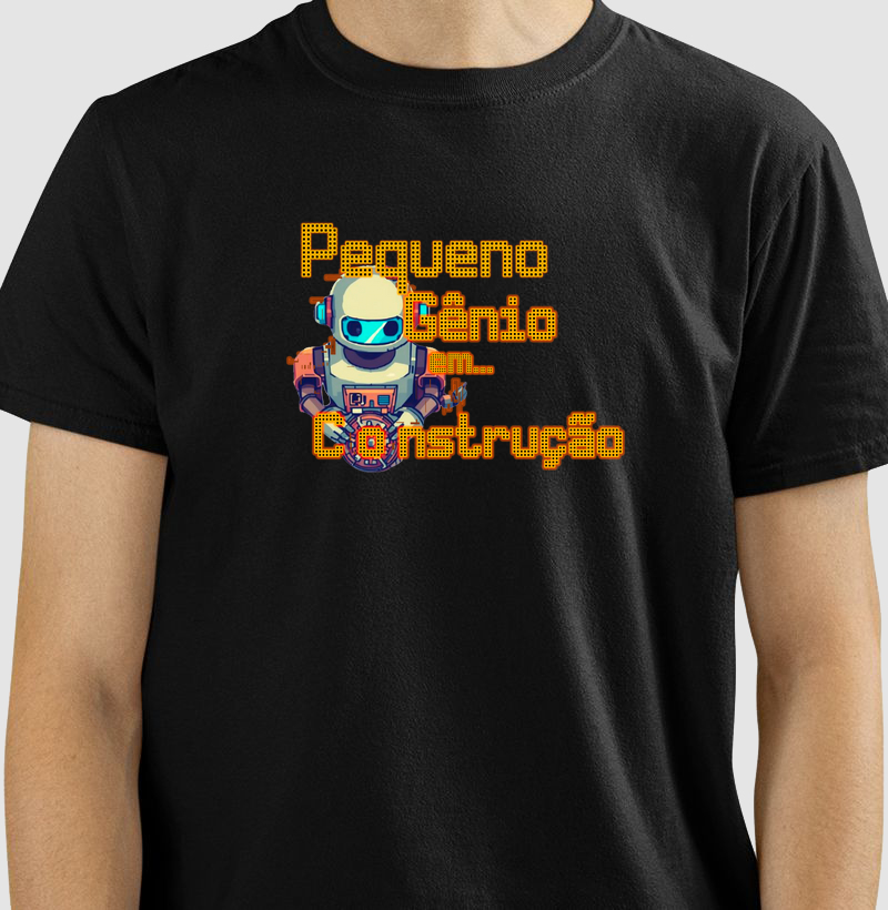 Pequeno Gênio em Construção - Camiseta
