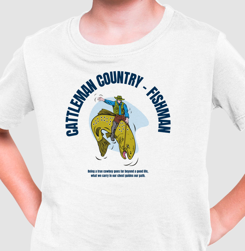 Camiseta infantil fishman country - HUNTING