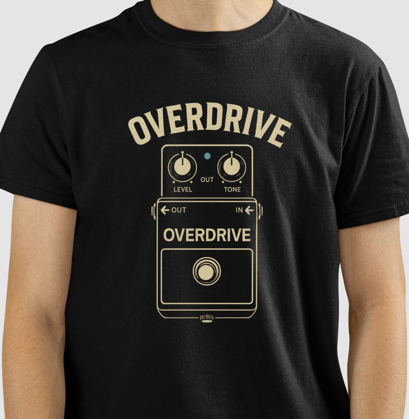 camiseta-rock-overdrive-pedal-guitarra