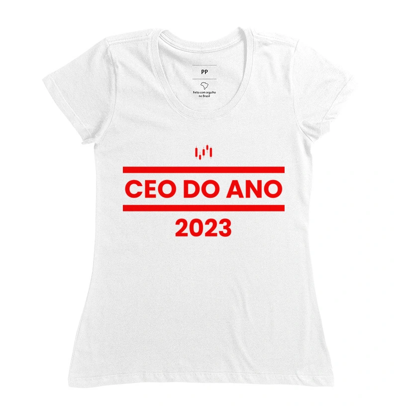 Camiseta Feminina Branca: CEO de 2023