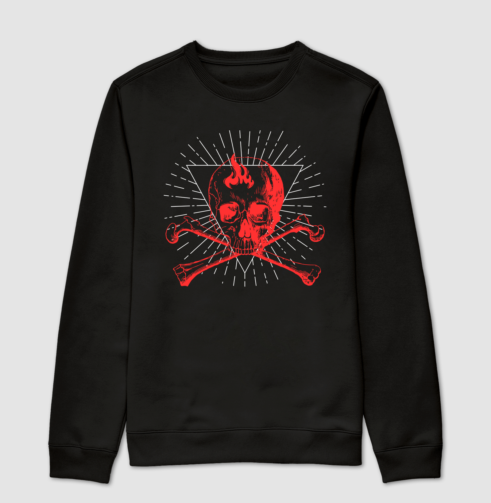 camiseta básica estampa caveira