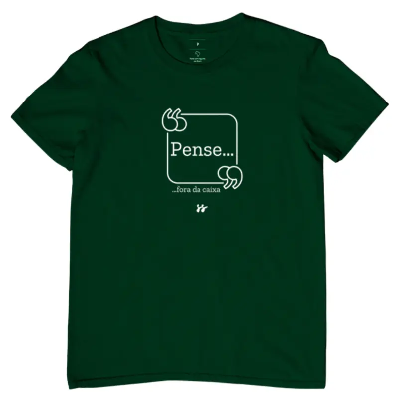 Camiseta T-shirt “Pense…fora da caixa” 