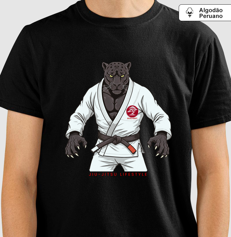 Pantera Negra 2 - Jiu-Jitsu Lifestyle - Algodão Peruano