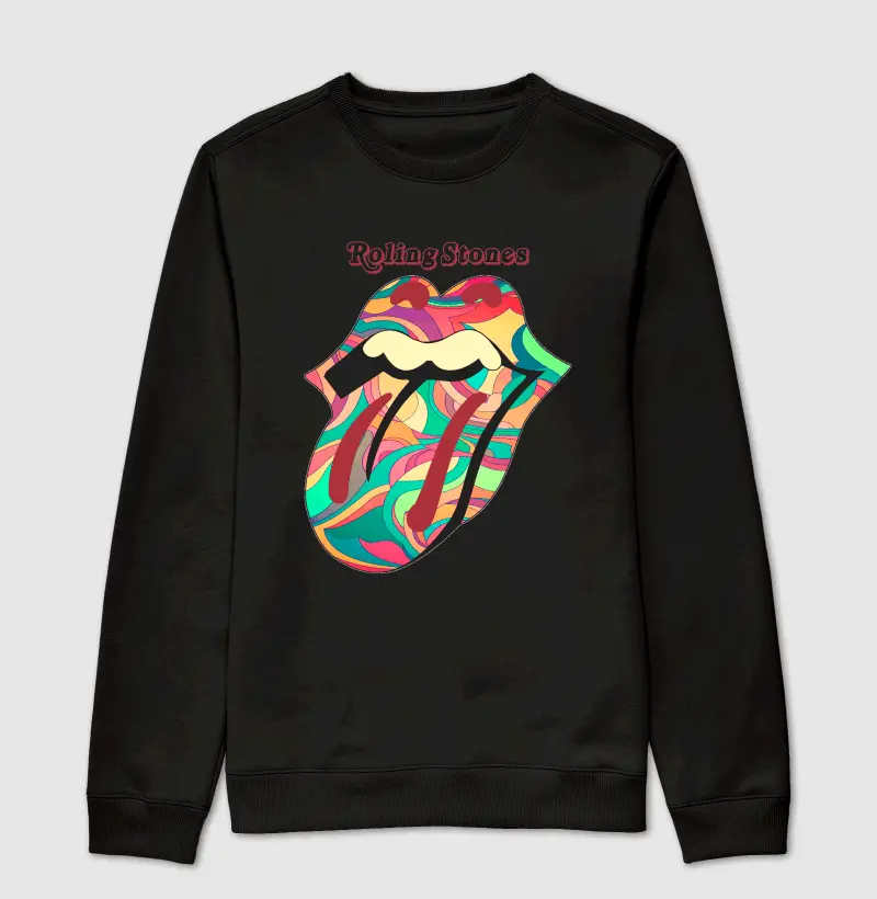 The Rolling Stones (Color) - Suéter Moletom