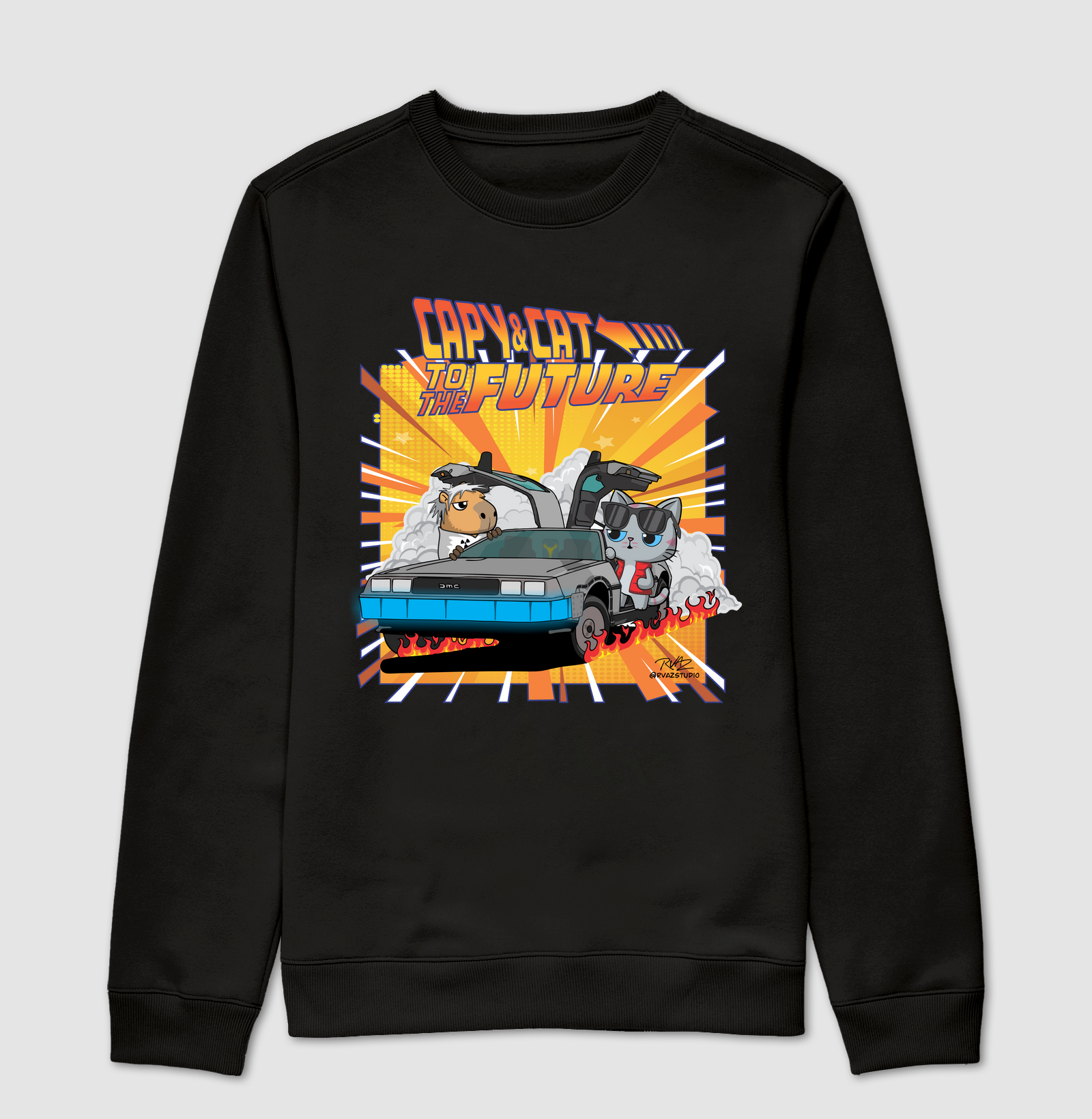 Camiseta Capy & Cat to the Future