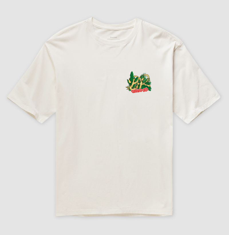 Camiseta oversized - coleção ''Br essen-cê flora discreta''