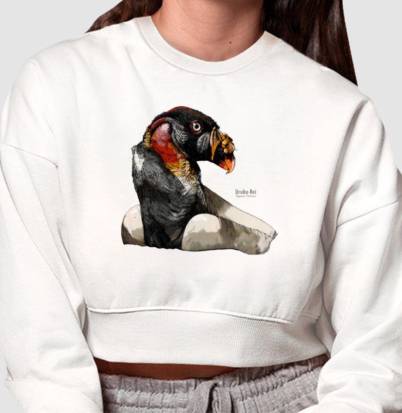 Urubu-Rei Inky - Moletom Cropped