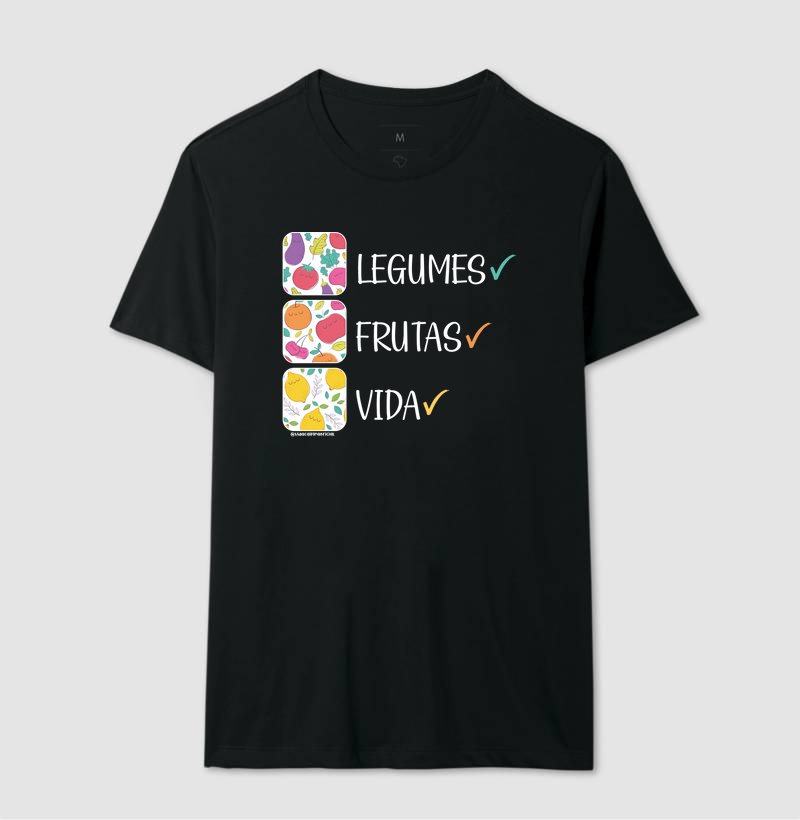 T-shirt Legumes+Frutas+Vida