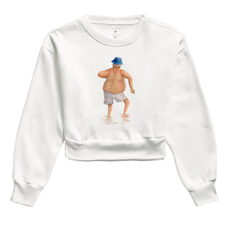 Cropped Moletom Titio foi à praia