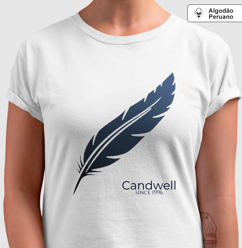Camiseta Feminina Pena Candwell – Algodão Peruano Premium