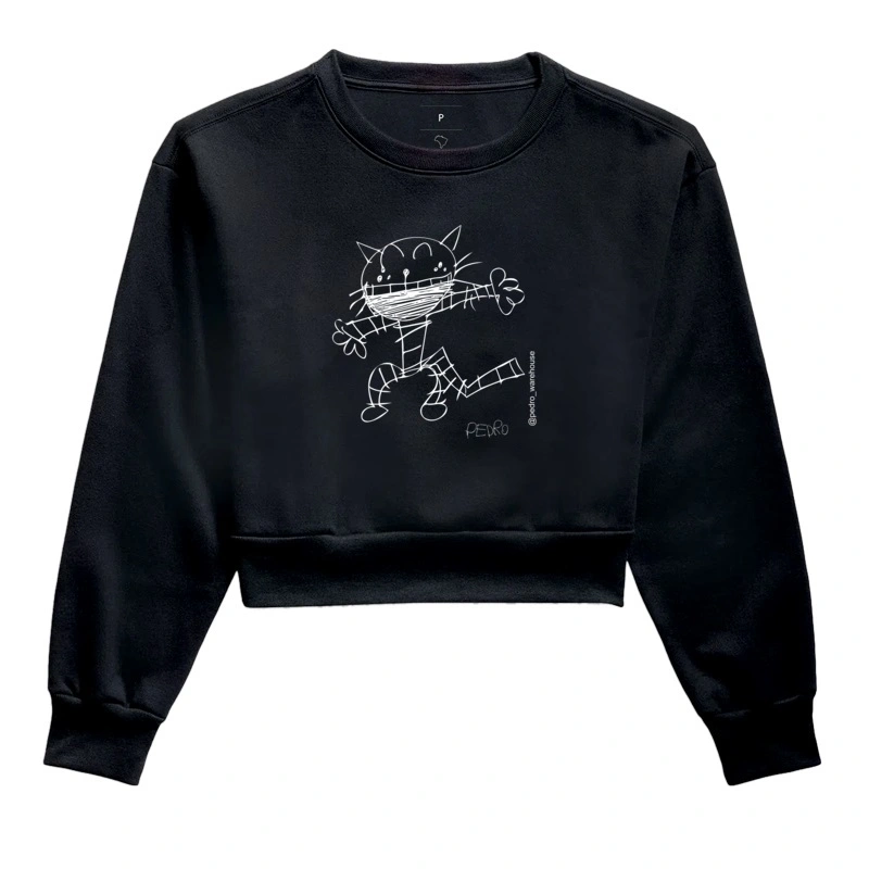 MOLETOM CROPPED – GATO PP