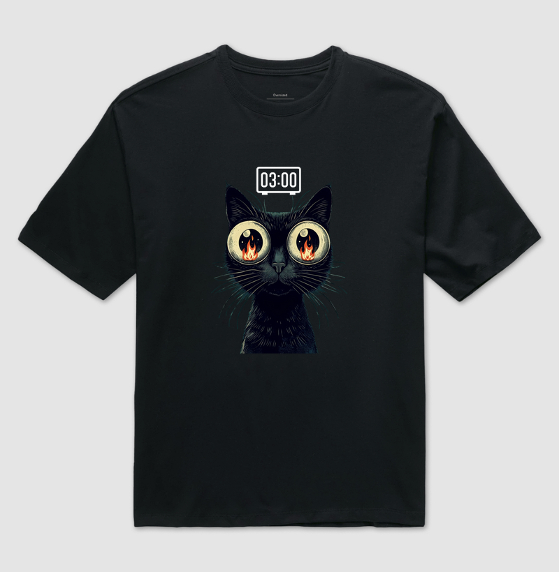 BLACK CAT 2 CLOCK