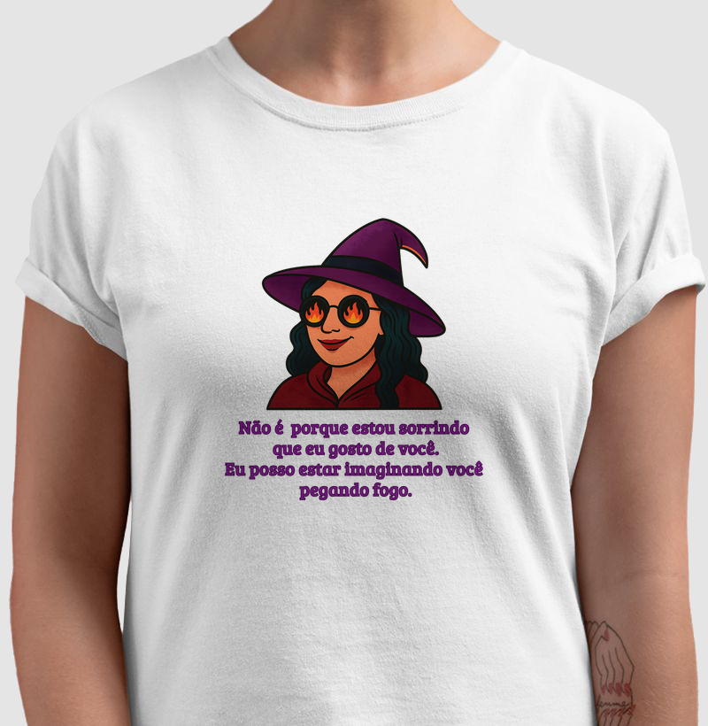 Não é porque estou sorrindo