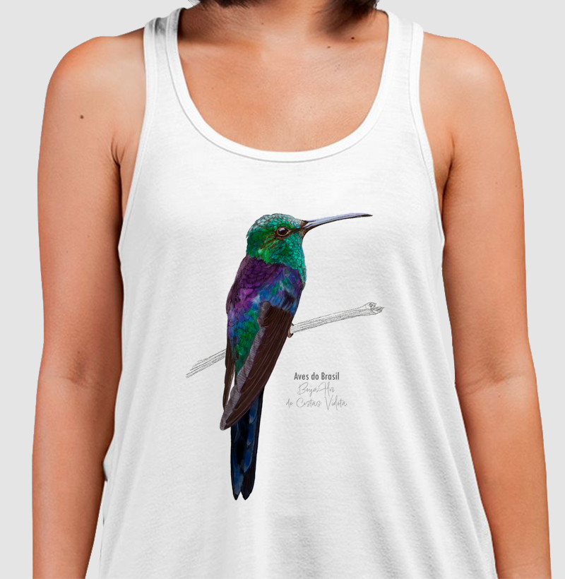 Aves do Brasil - Beija-Flor Costas Violeta - Regata