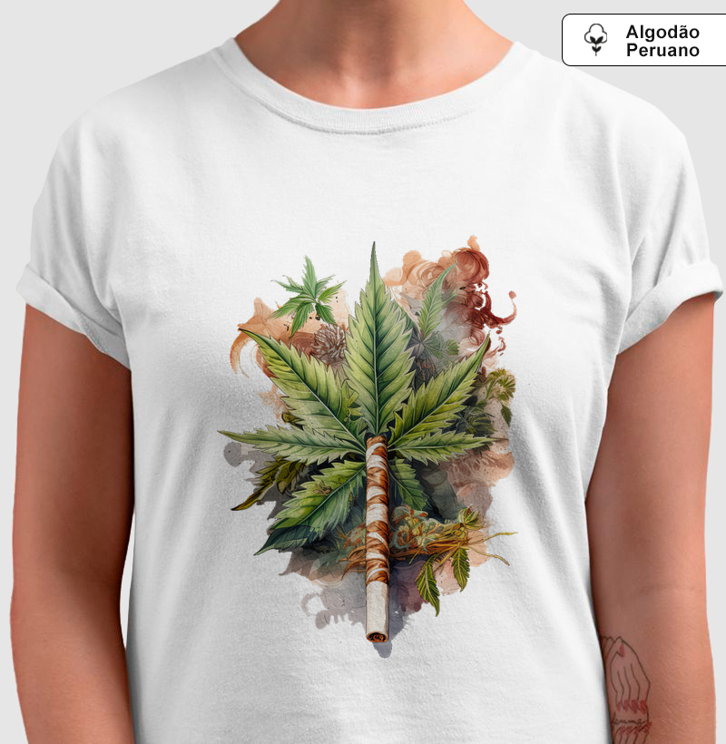 Camiseta Algodão Peruano Leaf Joint