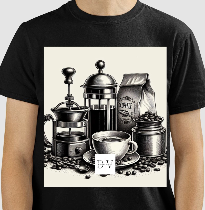 Camiseta D. Vitor Store - Amantes Do Café 02