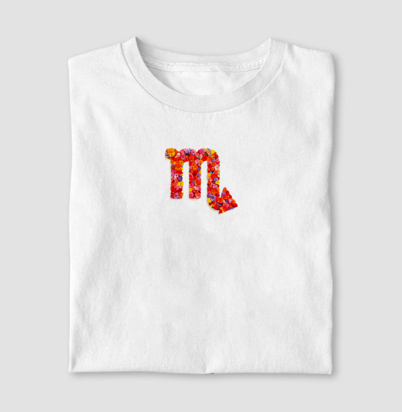 Camiseta Signos FLORES DE ESCORPIÃO