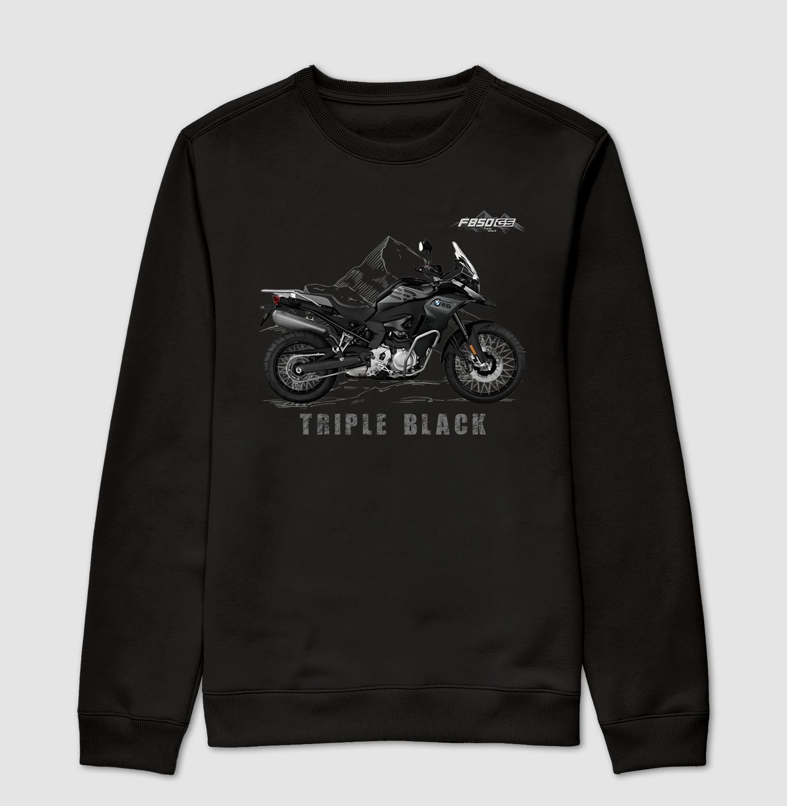 Suéter Moletom GS F850 Triple Black