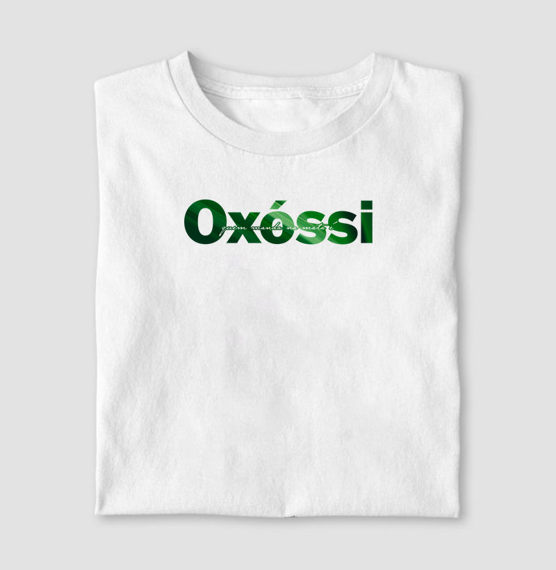 Camiseta Quem Manda na Mata é Oxóssi
