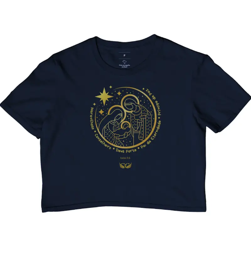 Croped de Natal Maravilhoso Conselheiro Deus Forte