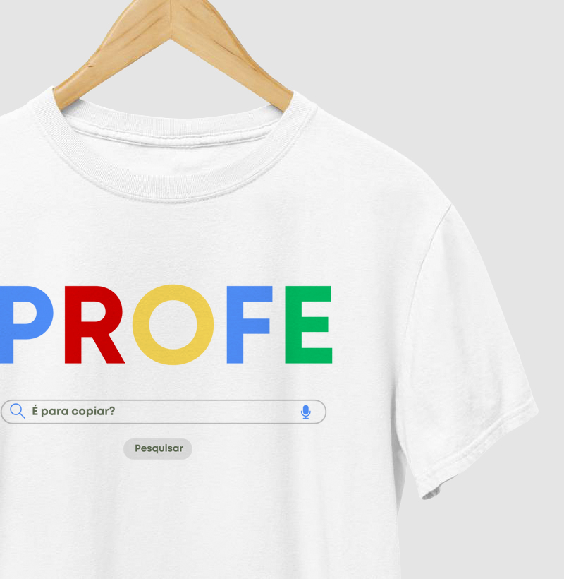 Camiseta Profe é para copiar?