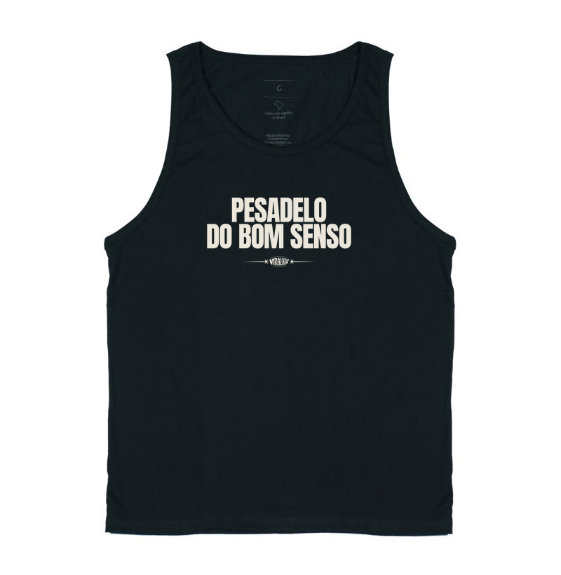 Camiseta Masculina Pesadelo do Bom Senso - V1ralata