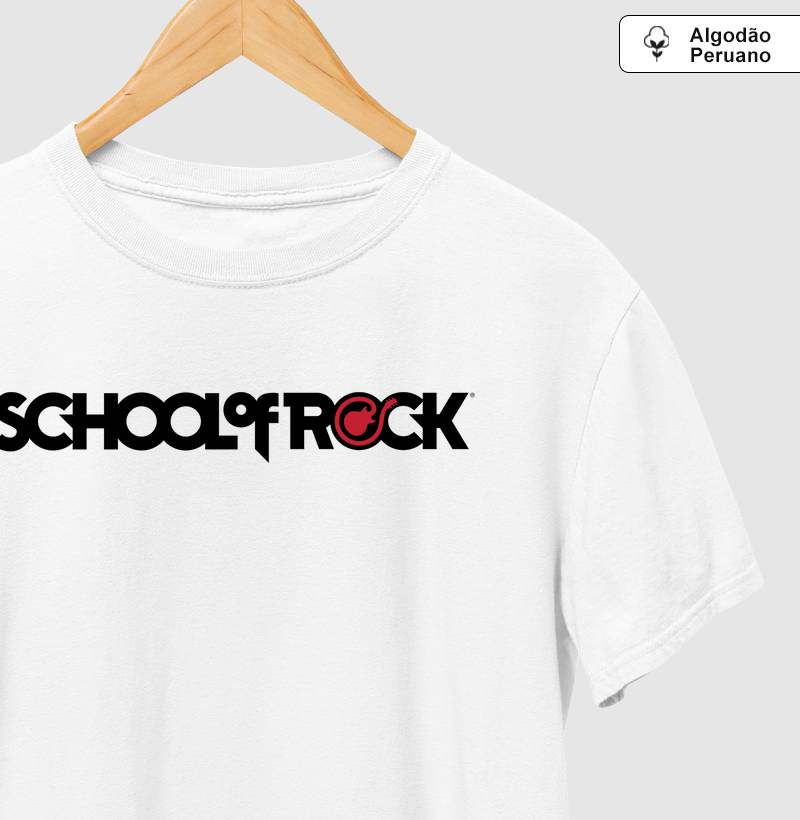 School Of Rock Logo - Produto Premium - Algodão Peruano