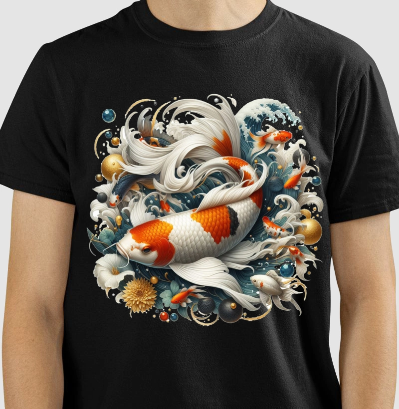 Camiseta Koi toda toda