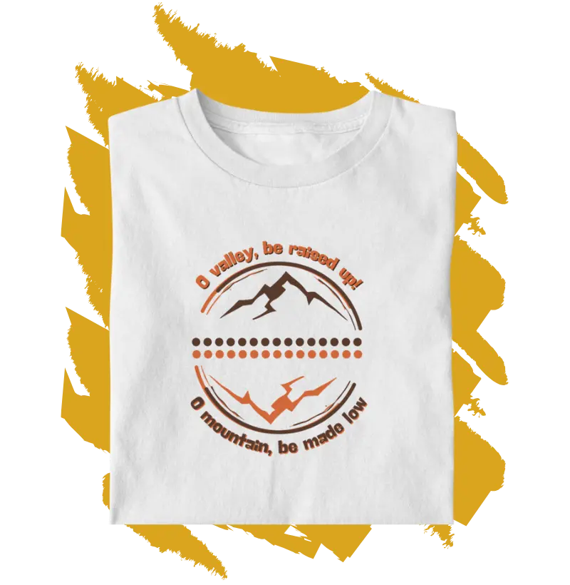 Camiseta Cristã -  montanhas e vales FEM