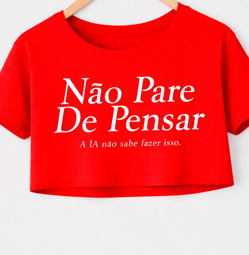 Não pare de pensar, a IA não sabe fazer isso