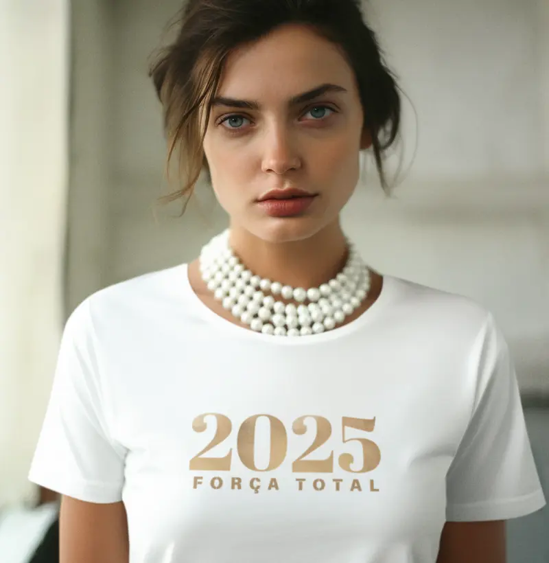Camiseta Força Total 2025 | Superação Atlética | Estilo Esportivo | Motivação para o Ano Novo