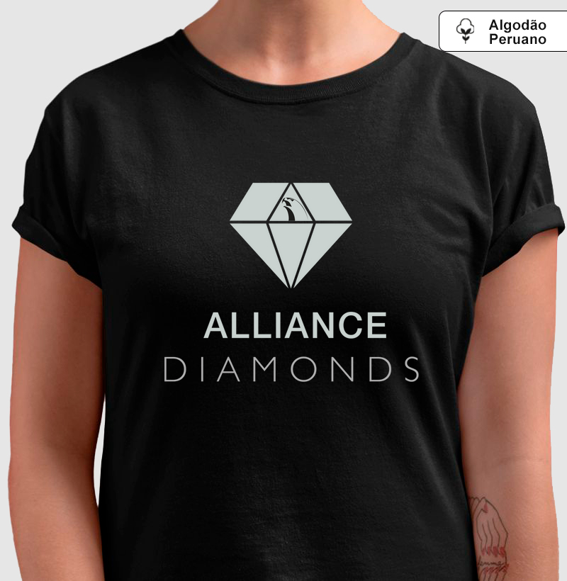 Camiseta Alliance Diamonds - Logo I Preto