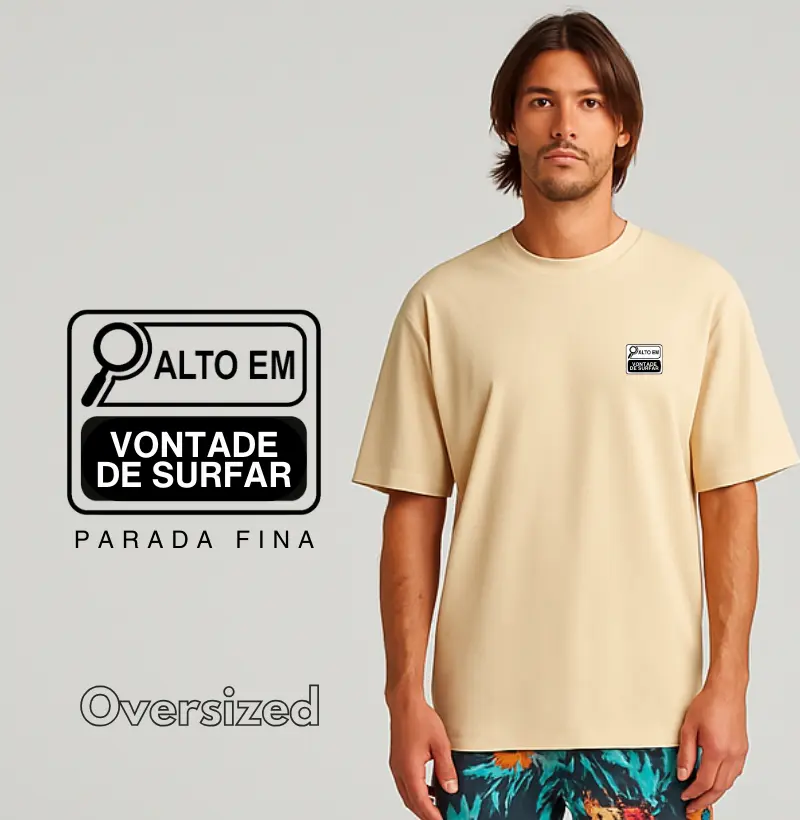 Alto em vontade de surfar