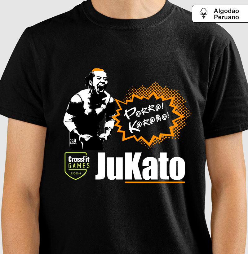 Camiseta algodão peruano preta