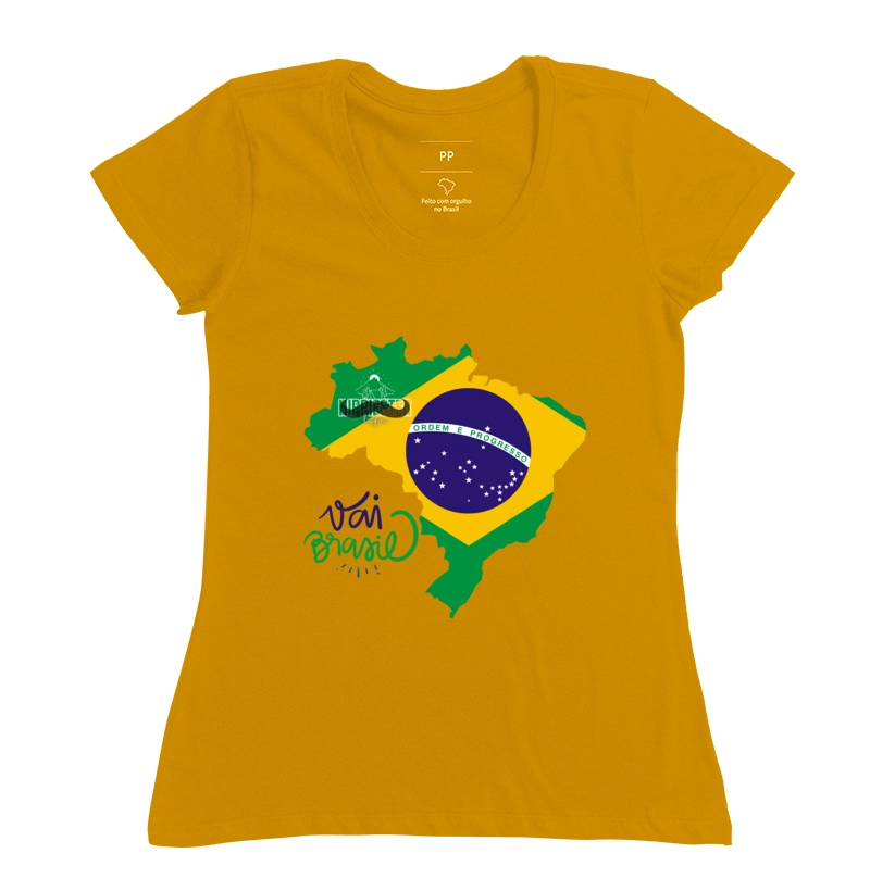 Camiseta Feminina Hippiester Life Vai Brasil