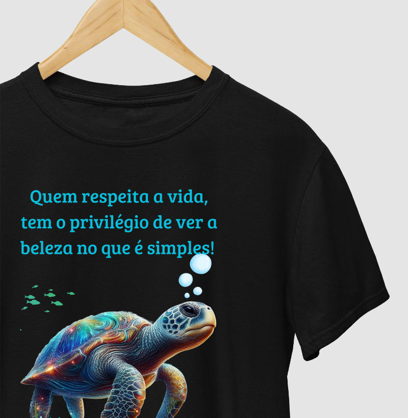 CAMISETA DIDIO – Quem respeita a vida, vê beleza no que é simples