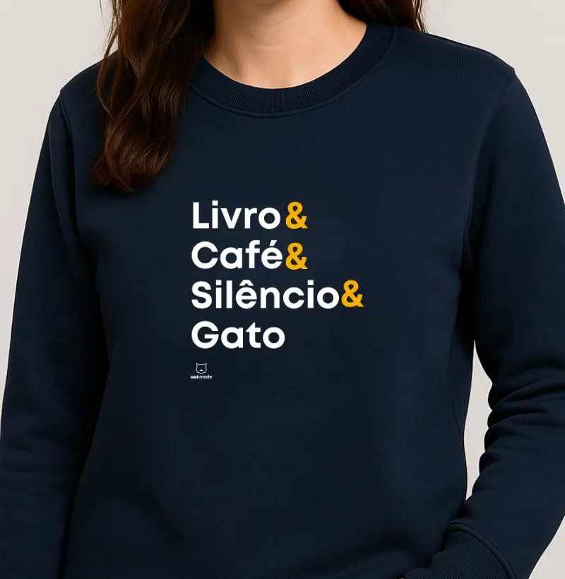 Livro, Café, Silêncio & Gato